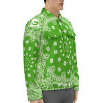 BANDANA GREEN Unisex Lapel Jacket
