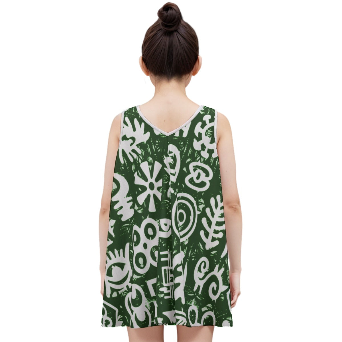 ADINKRA MXGRN Kid's Sleeveless Dress Cotton