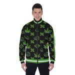 LCC WEEDY GREENBLC Men's Stand Collar Jacket