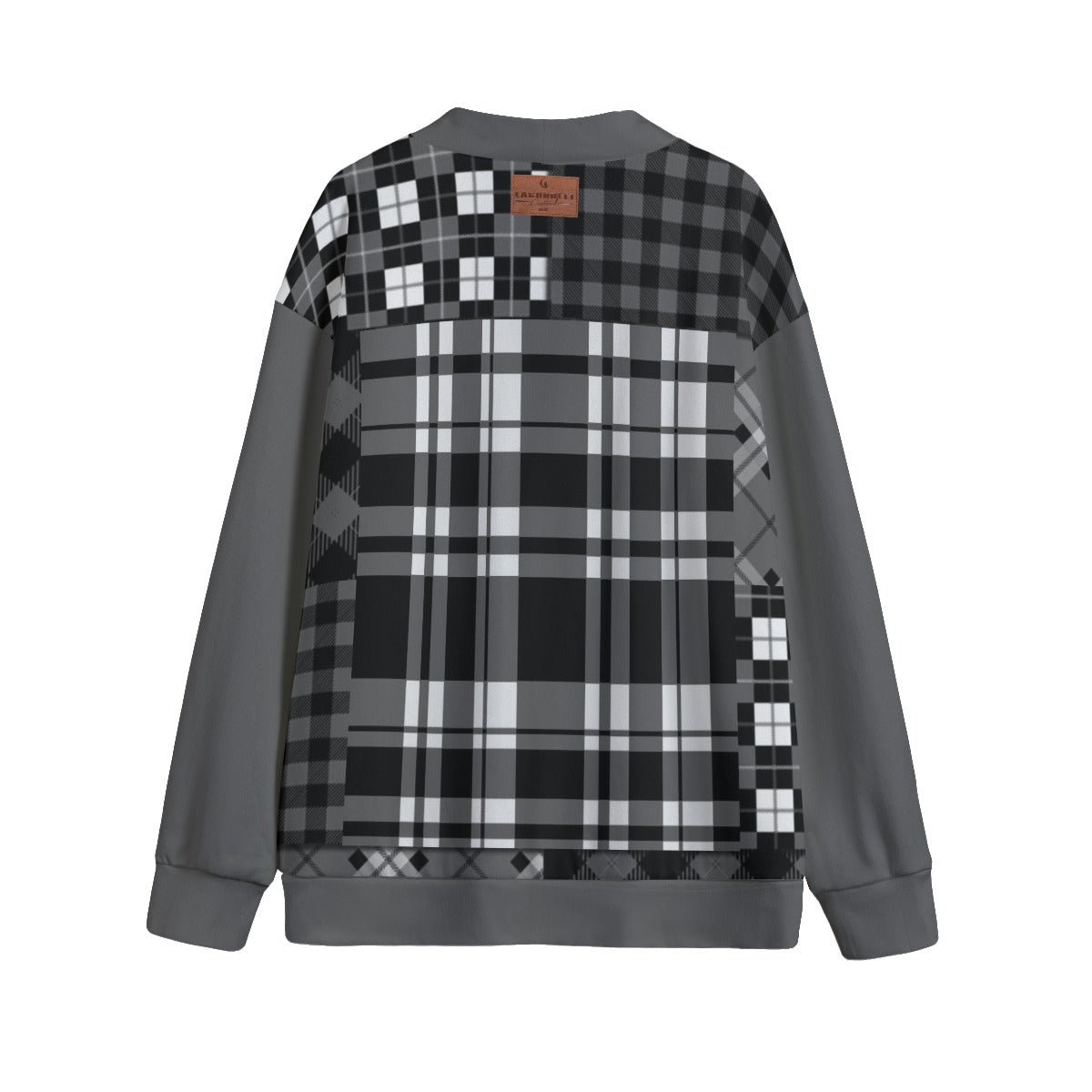FLEXIN FLANNEL GREY Unisex Cardigan With Button Closure