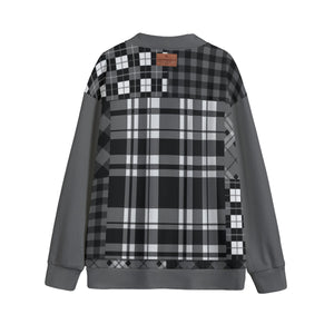 FLEXIN FLANNEL GREY Unisex Cardigan With Button Closure