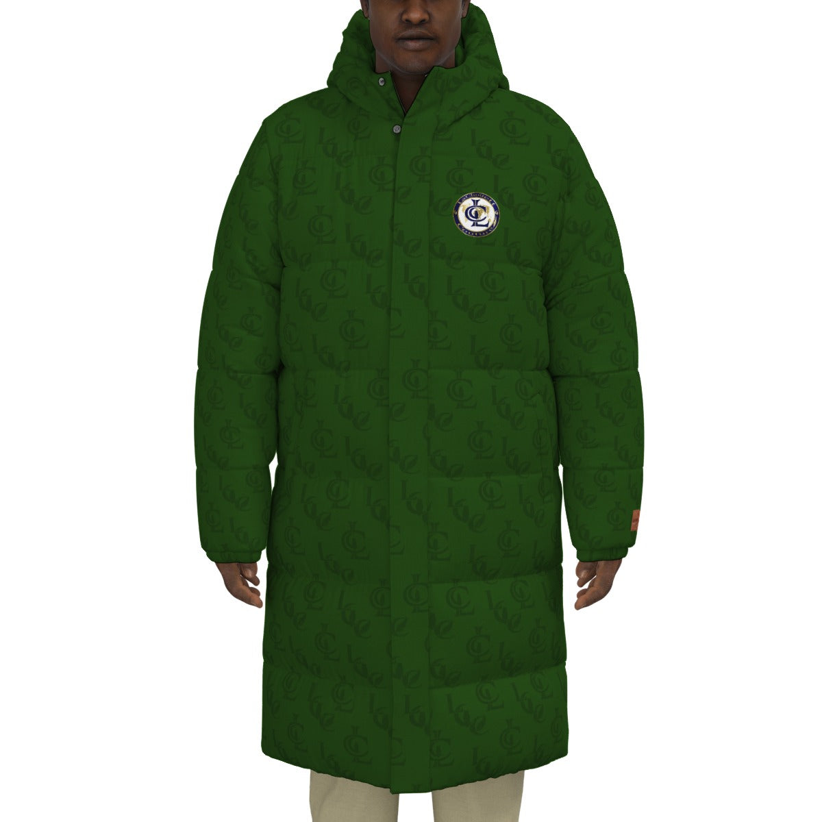 LCC GREEN Unisex Long Down Jacket