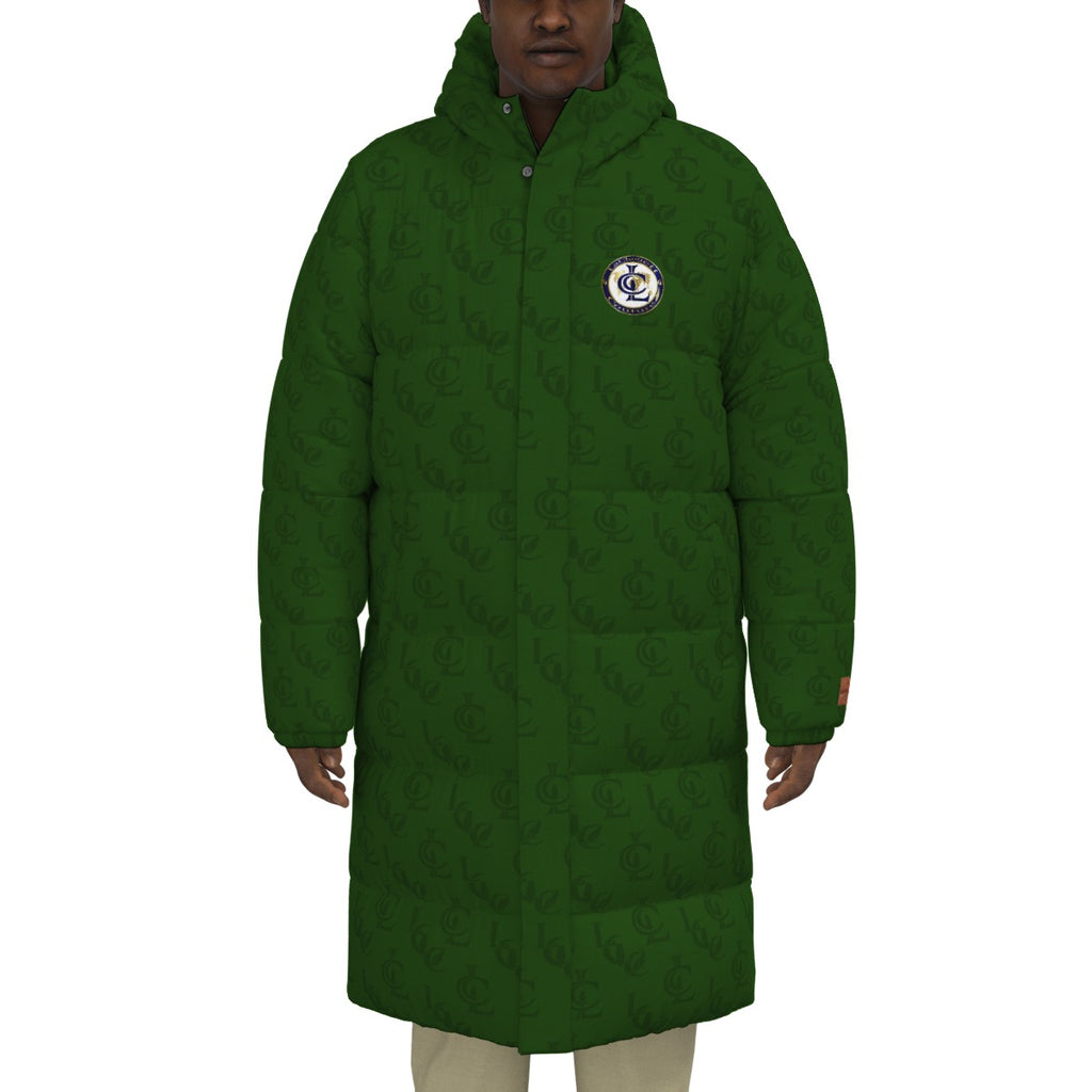 LCC GREEN Unisex Long Down Jacket