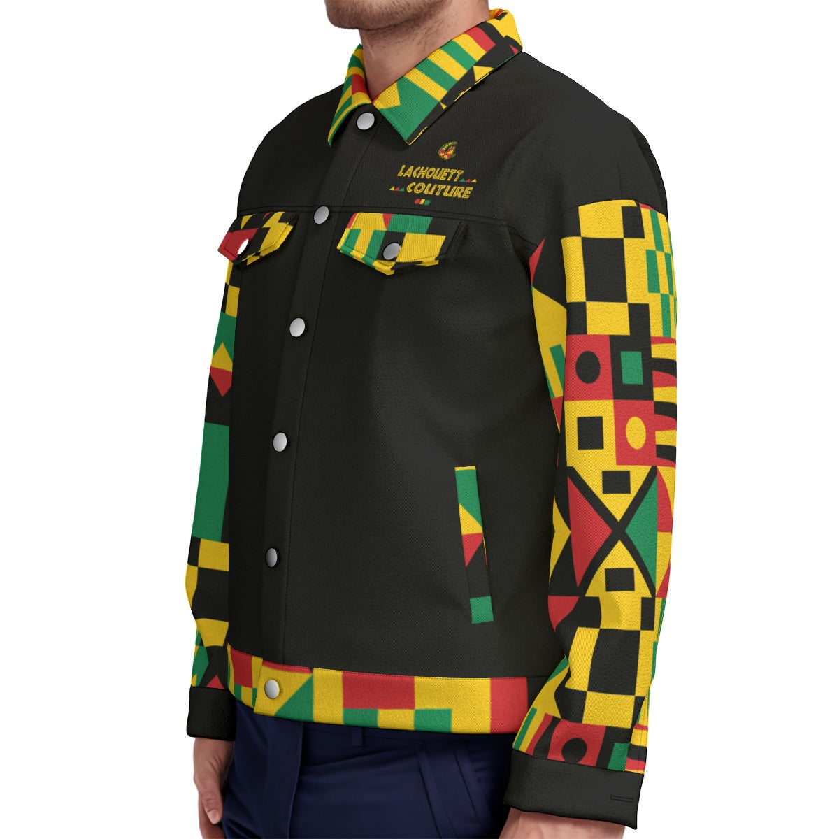KENTE BUTAN Unisex Lapel Jacket