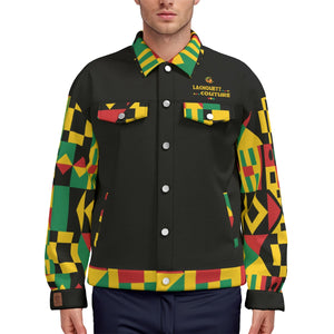 KENTE BUTAN Unisex Lapel Jacket