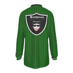 EAZY-E RUTHLESS KAKI Men's Long Sleeve Polo Shirt
