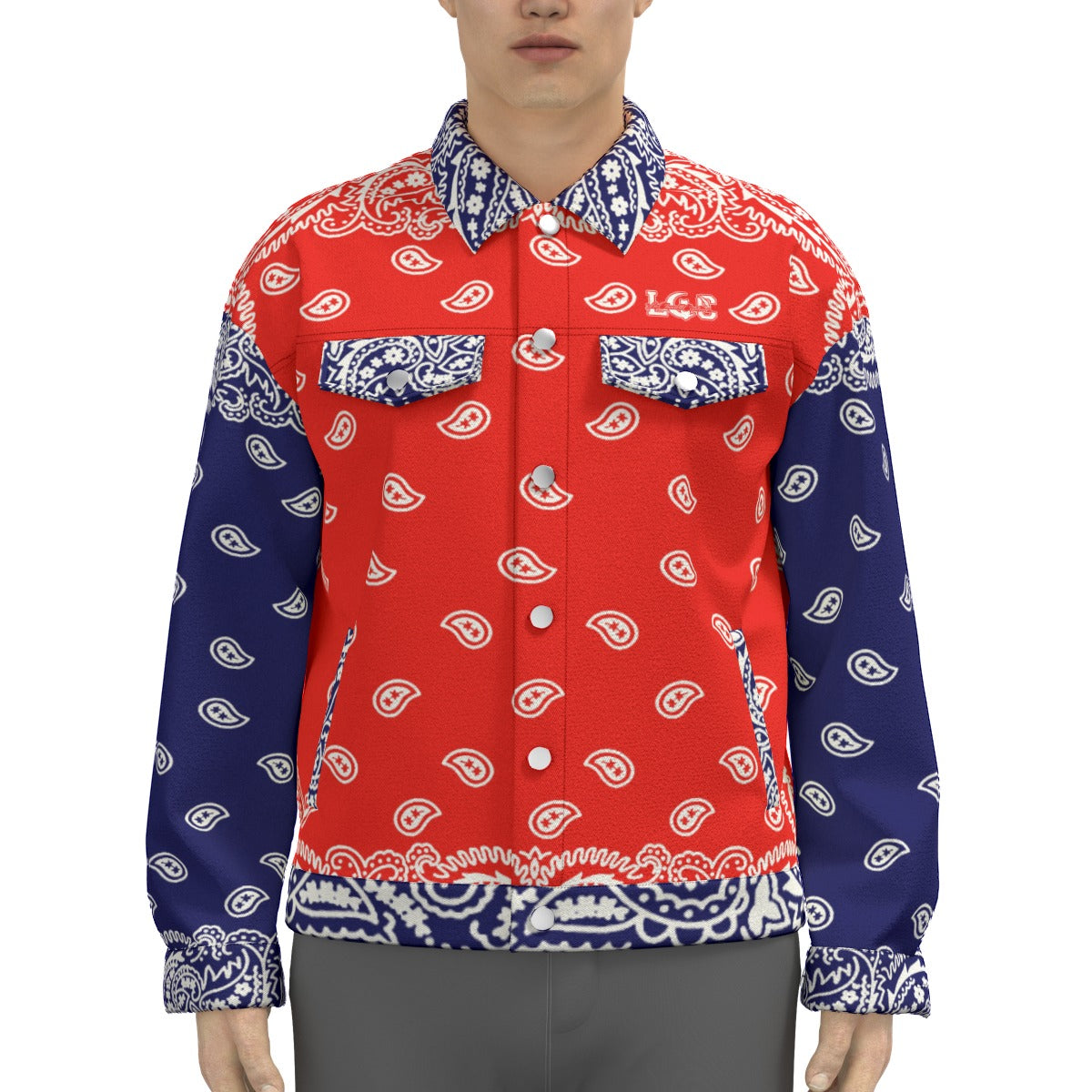 BANDANA FULLY GANG UNIT Unisex Lapel Jacket