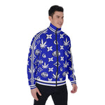 LCC WEEDY BLUE Men's Stand Collar Jacket