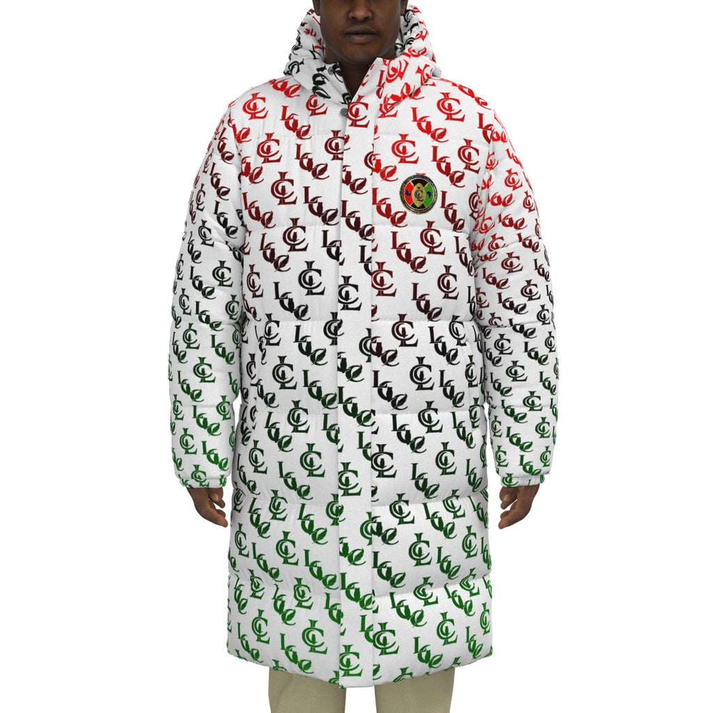LCC RBG WHT Unisex Long Down Jacket