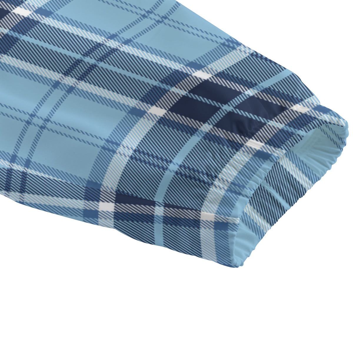 PLAID STYLE BLUE Unisex Jacket With Zipper