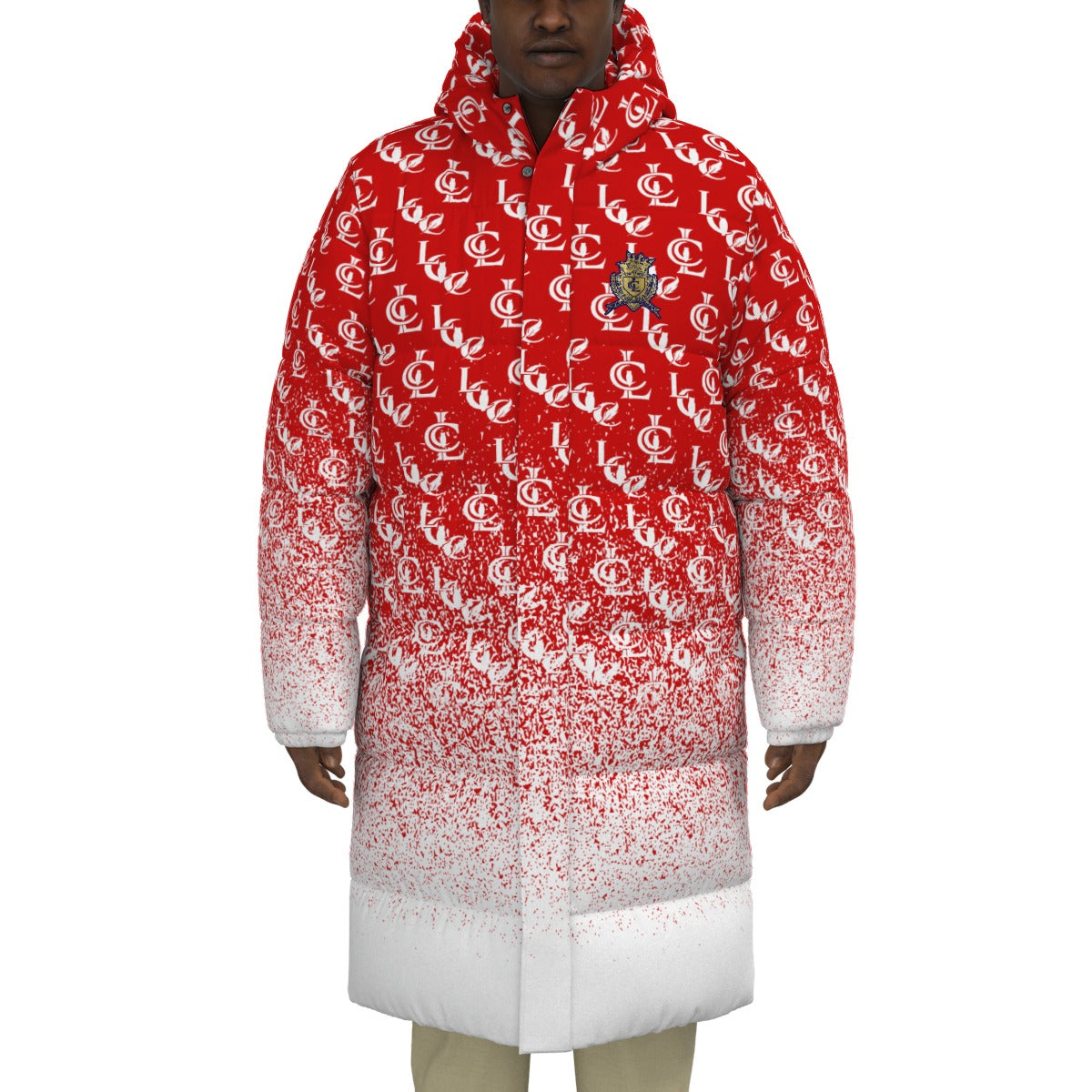 NEW RICH RED Unisex Long Down Jacket
