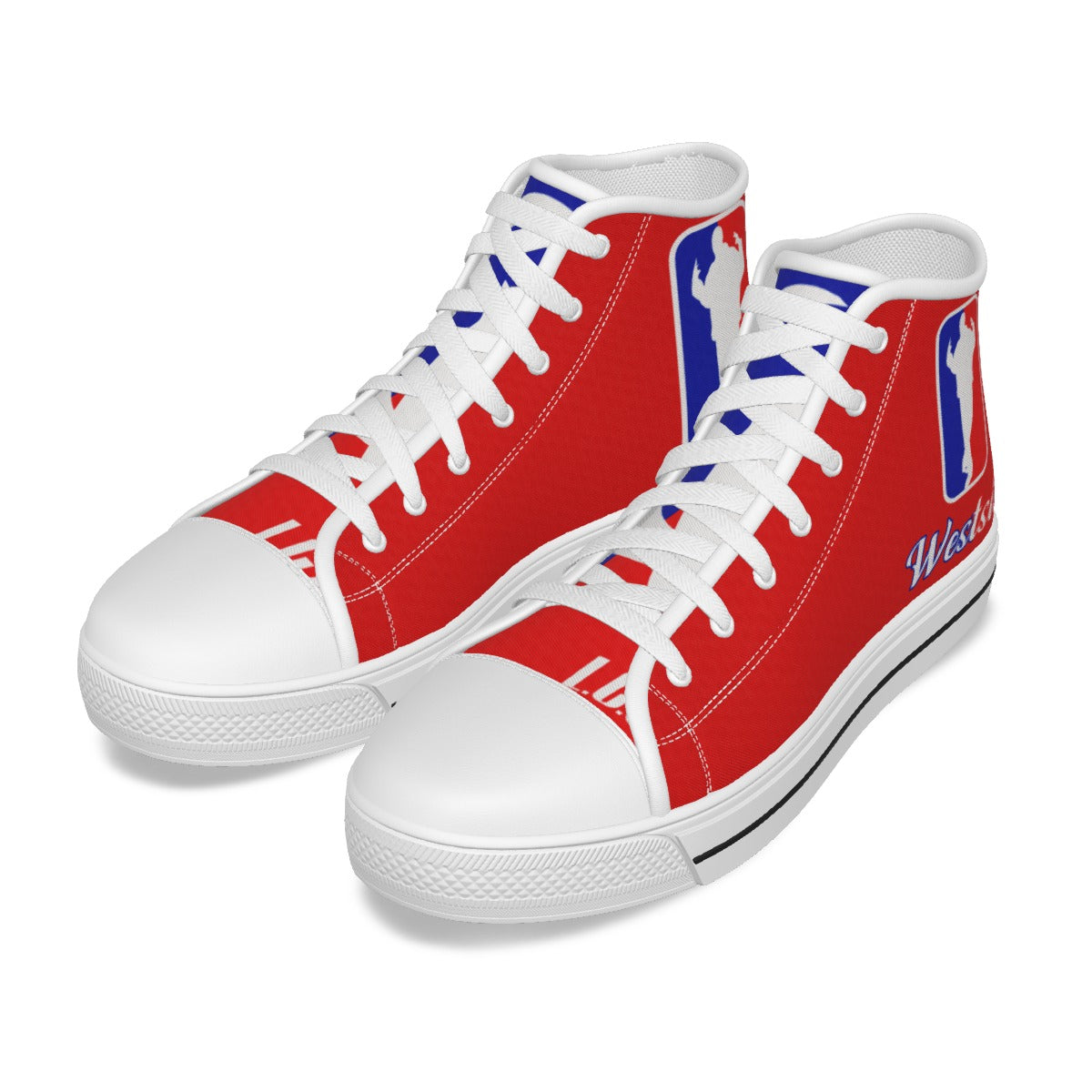 WESTSIDE RED Men's High Canvas Shoes