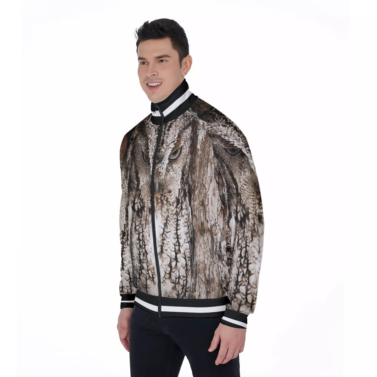 OWL WOOD Men's Stand Collar Jacket