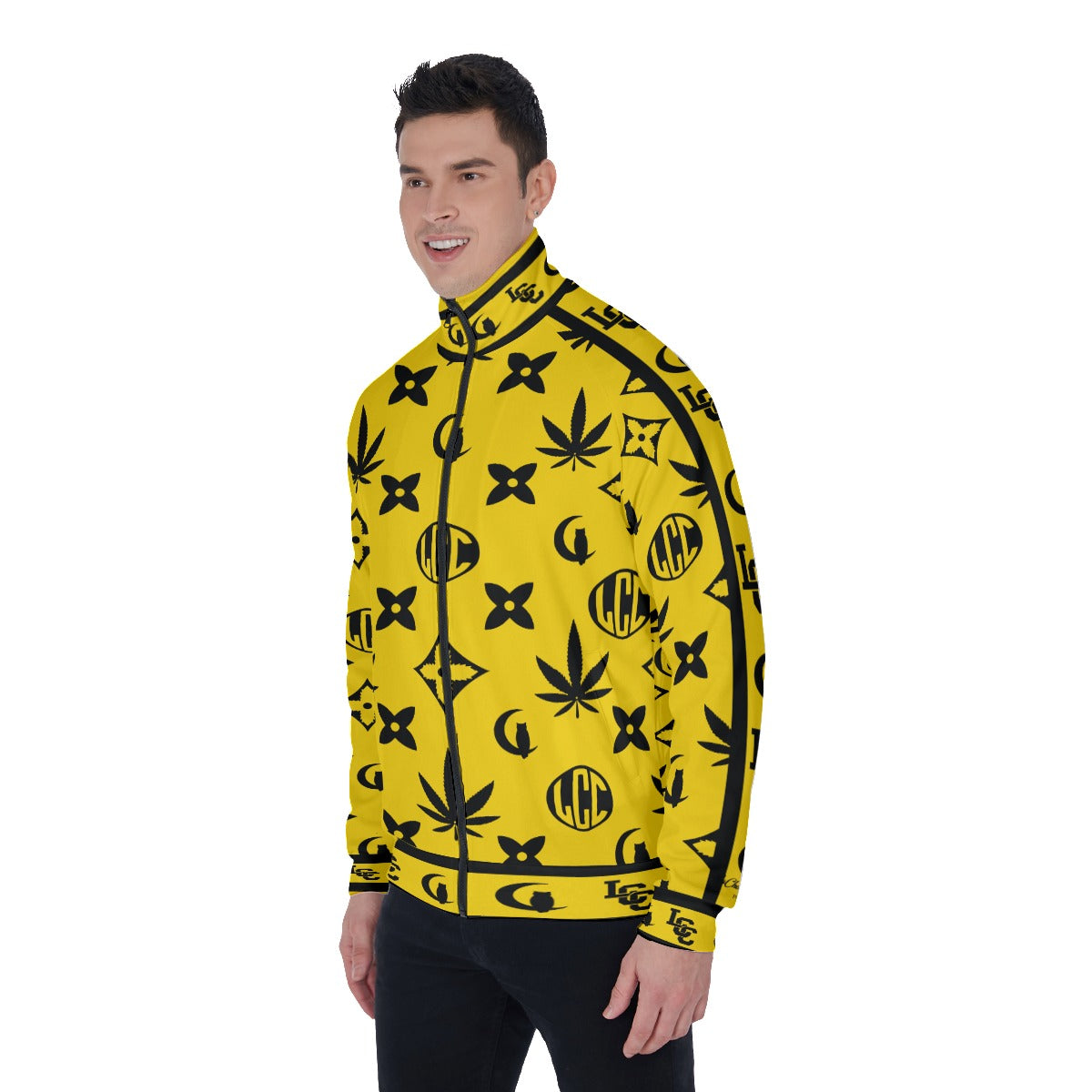 LCC WEEDY YLW Men's Stand Collar Jacket