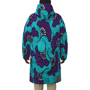 AFRIKAN FLOWER Unisex Long Down Jacket