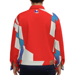 FRANCE RED Unisex Lapel Jacket