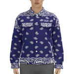 BANDANA FULLY NAVY Unisex Lapel Jacket