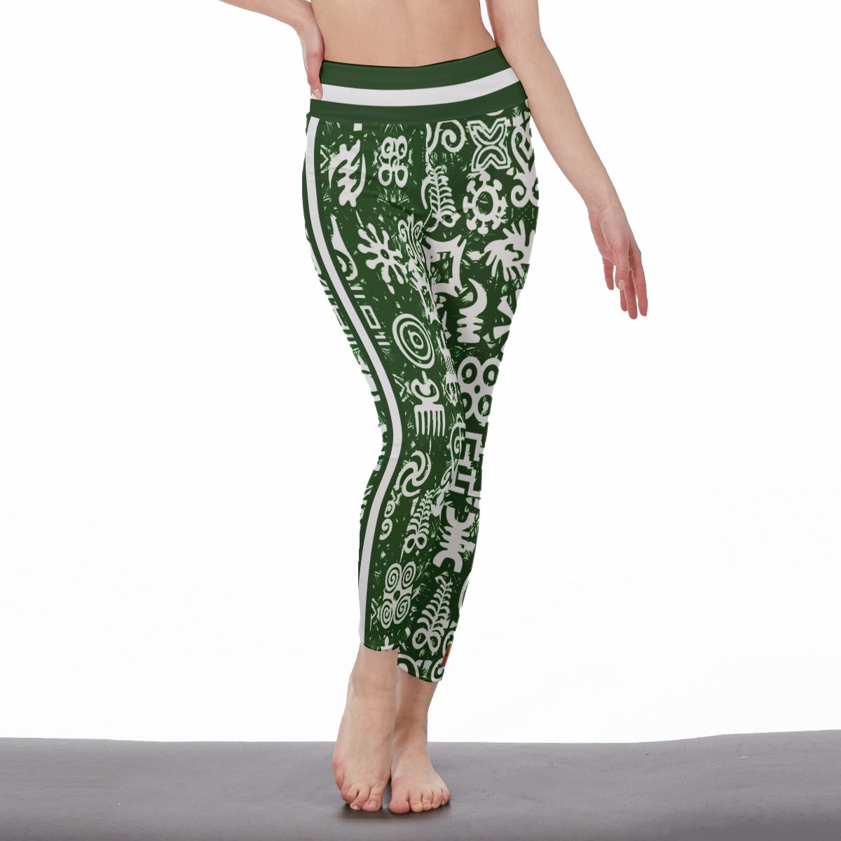 ADINKRA MXGRN Women's High Waist Leggings