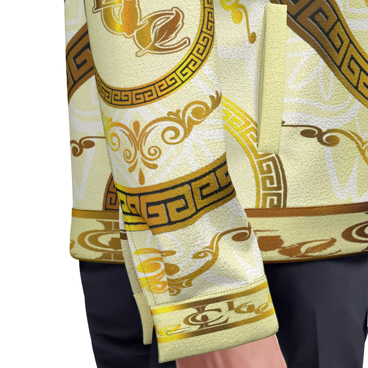 LCC RICH WHT Unisex Lapel Jacket