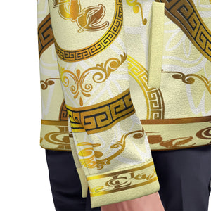 LCC RICH WHT Unisex Lapel Jacket