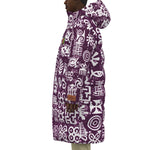 ADINKRA MIXGRAPES Unisex Long Down Jacket