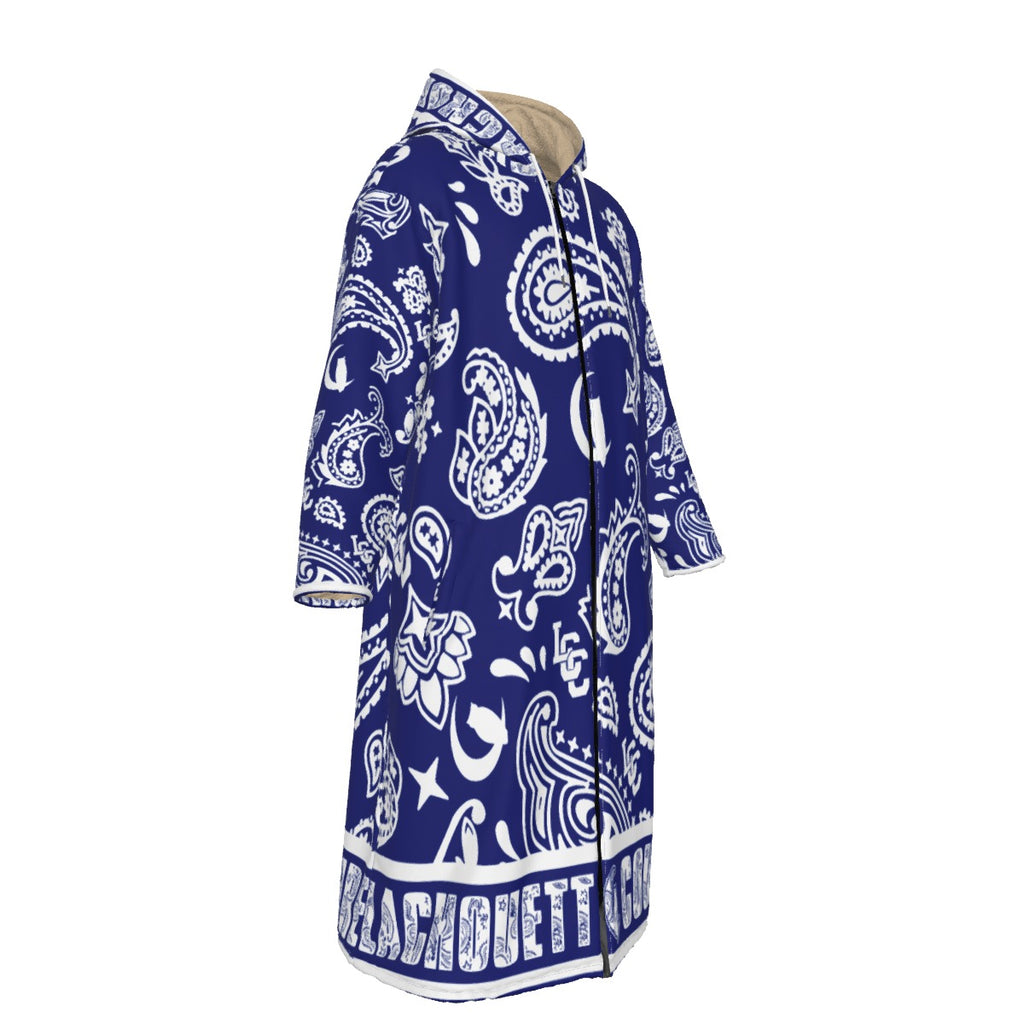BANDANA PAISLEY NAVY Unisex Fleece Zip Up Windbreaker