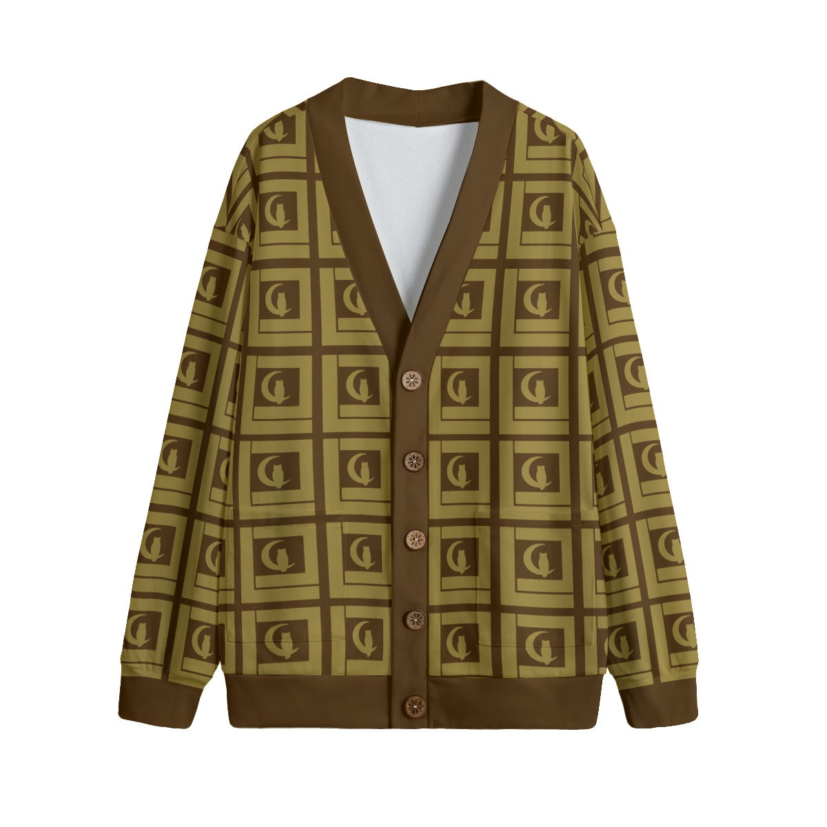 LCC VINTAGE Unisex V-neck Cardigan With Button Closure