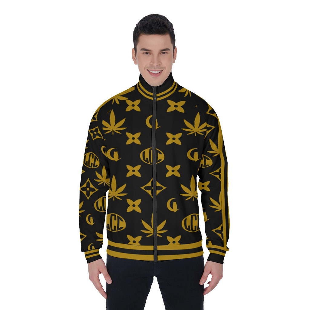 LCC WEEDY CREAM BLC Men's Stand Collar Jacket