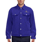 LCC BLUE Unisex Lapel Jacket  Cotton