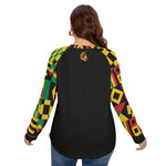 KENTE BUTAN Women’s O-neck T-shirt With Raglan Sleeve