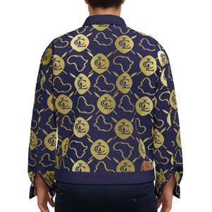 AFRICAN WARRIOR NAVY Unisex Lapel Jacket