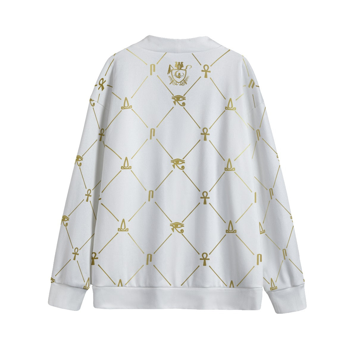 A.U.S DELUXE GLDWHT Unisex Cardigan With Button Closure
