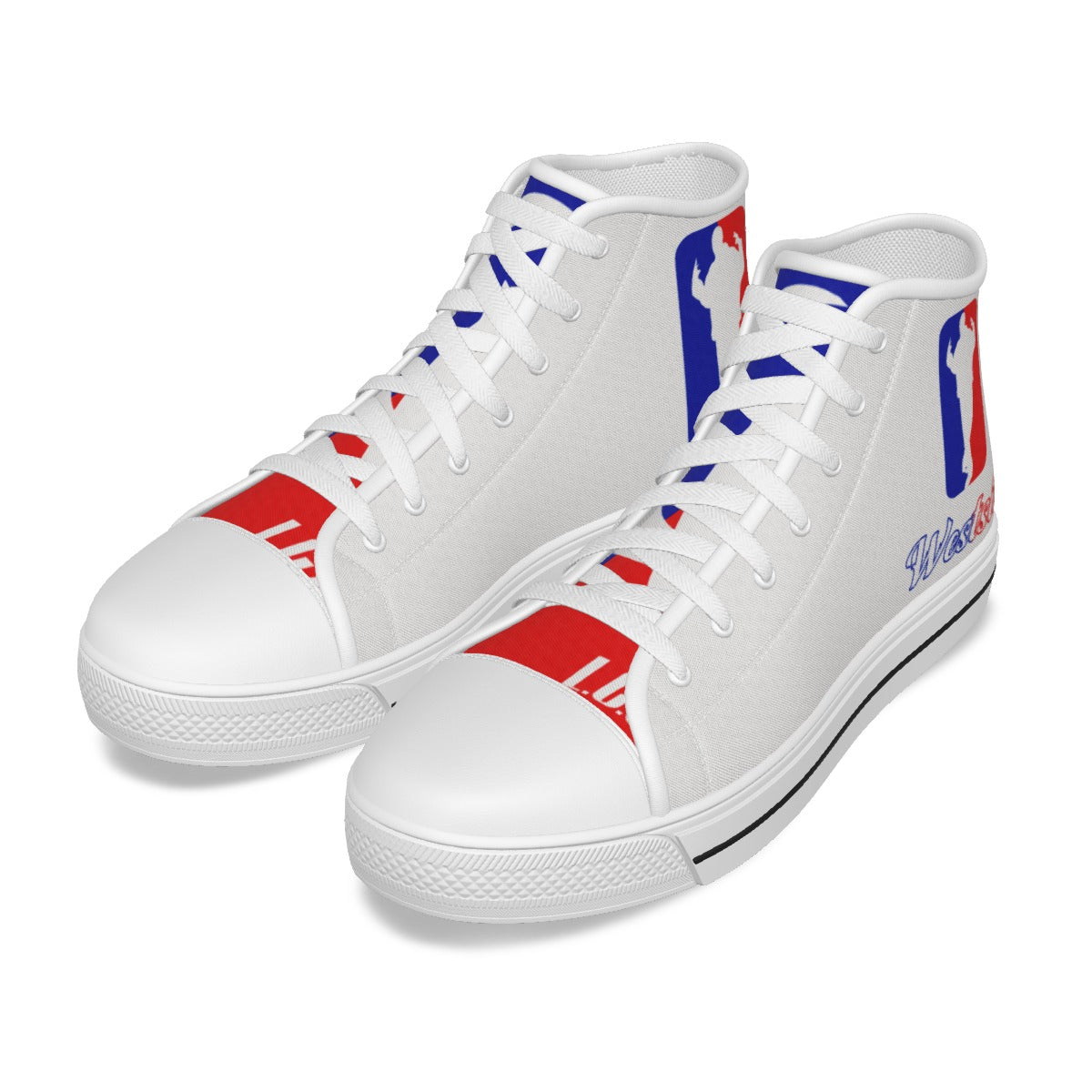 WESTSIDE WHT Men's High Canvas Shoes