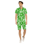 BANDANA PAISLEY GREEN Men's Short Sleeve Shirt Sets