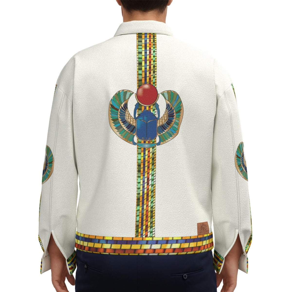 MEDJAY WHT Unisex Lapel Jacket
