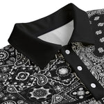 BANDANA MIX BLC Unisex Lapel Collar Sweater