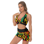 KENTE BUTAN Women's Sports Bra Suit