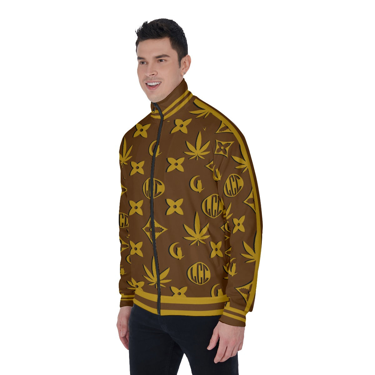 LCC WEEDY CREAMY Men's Stand Collar Jacket