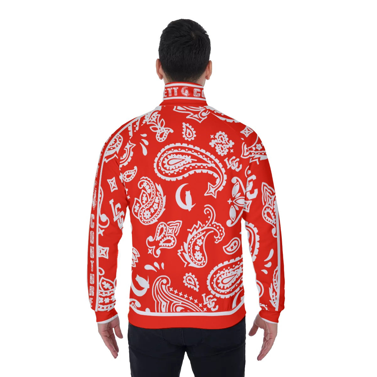 BANDANA PAISLEY Bs'UP Stand Collar Jacket