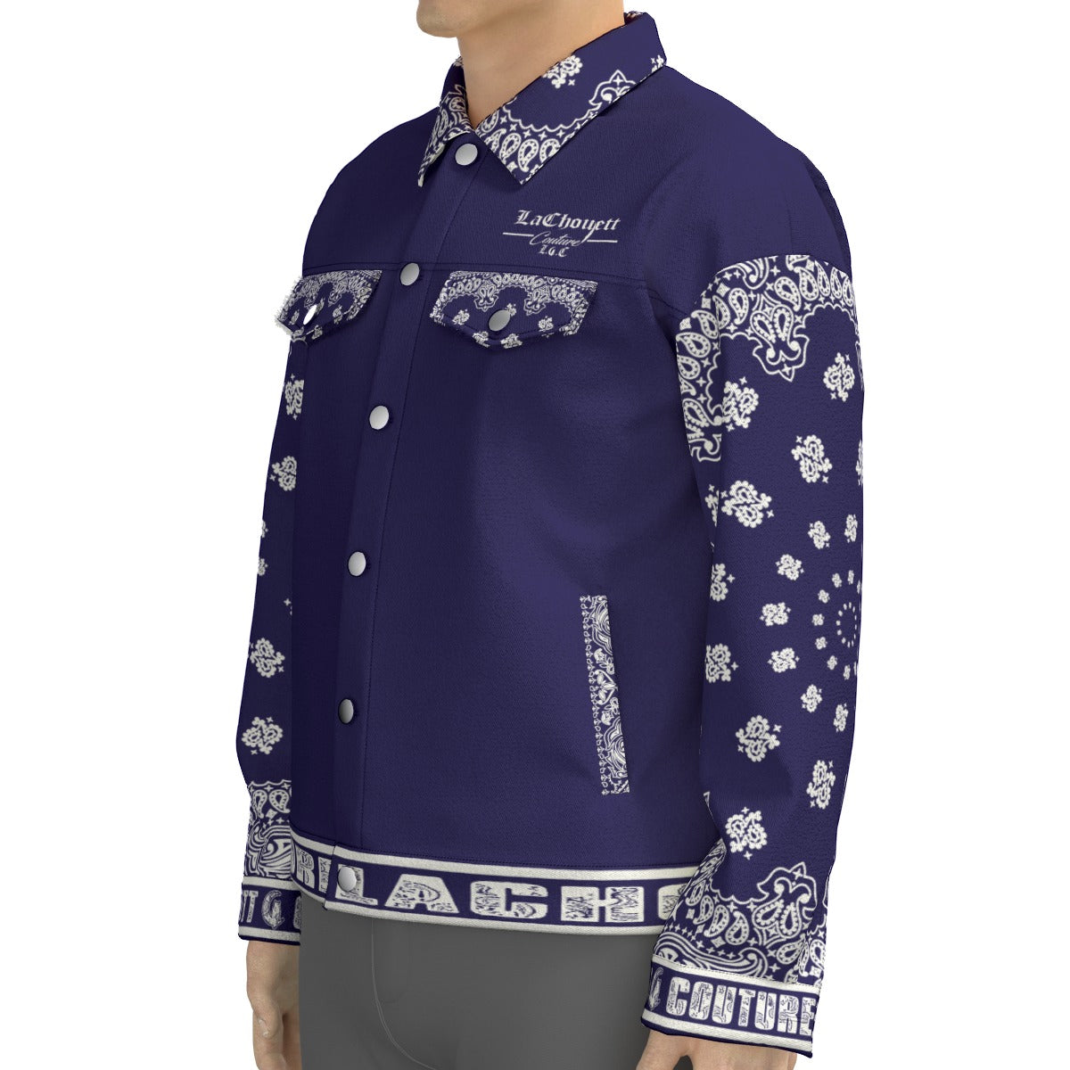 BANDANA V.I.P NAVY Unisex Lapel Jacket