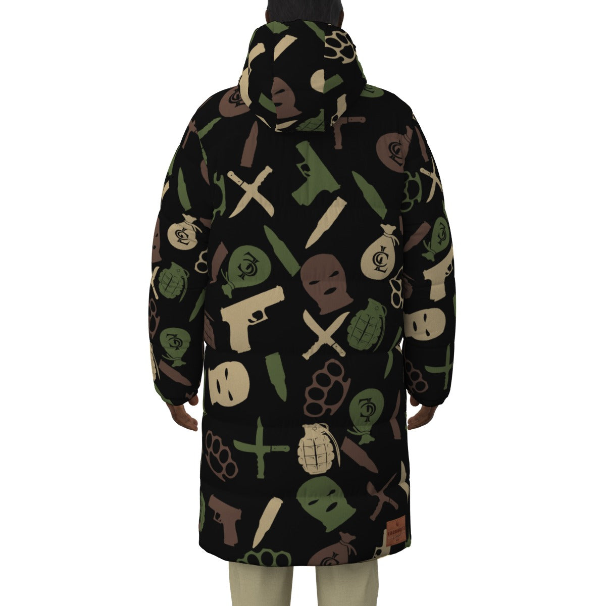 DRILLIN ARMY Unisex Long Down Jacket