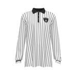 EAZY-E RUTHLESS WHT Men's Long Sleeve Polo Shirt