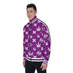 LCC WEEDY PRPLE Men's Stand Collar Jacket