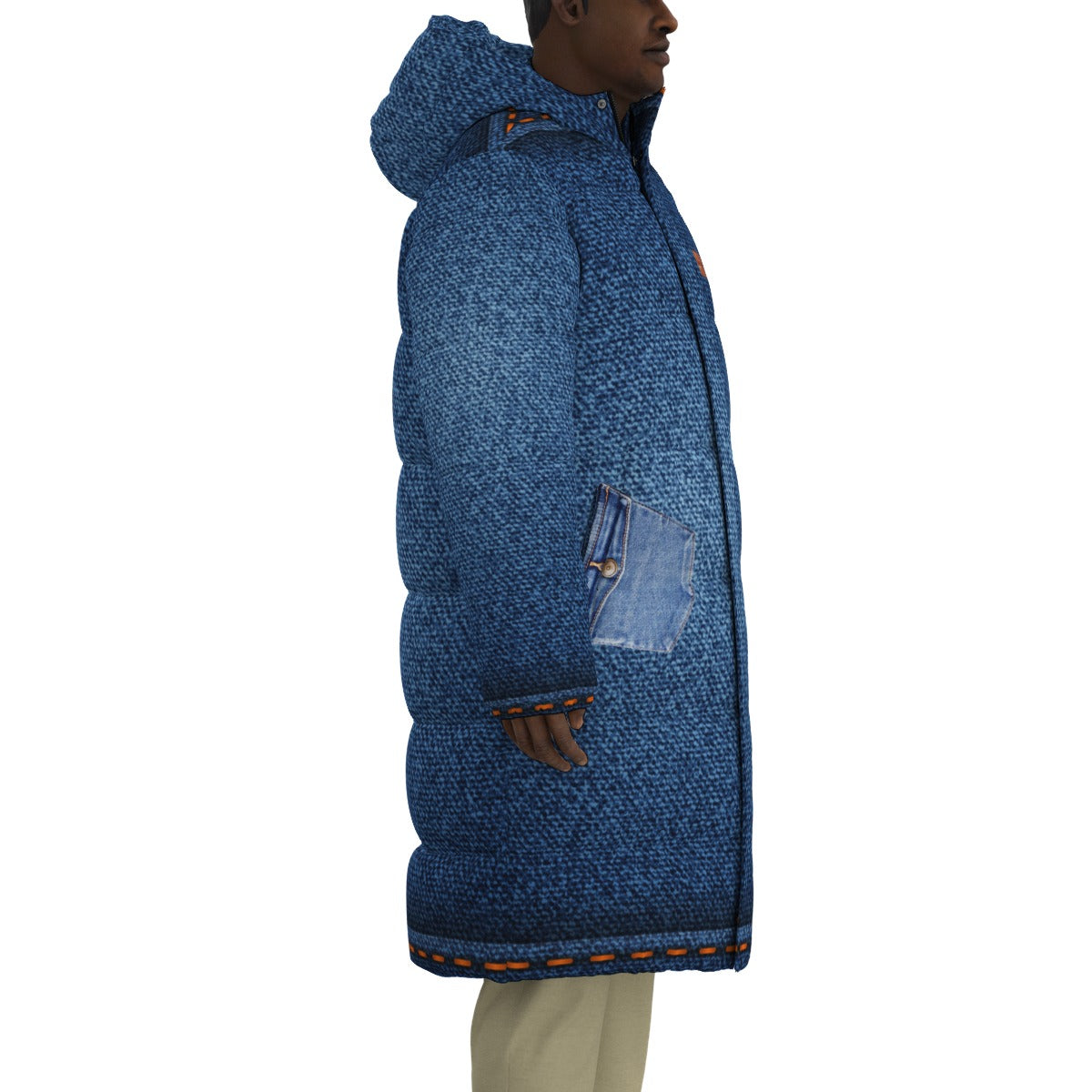 DENIM LCC Unisex Long Down Jacket