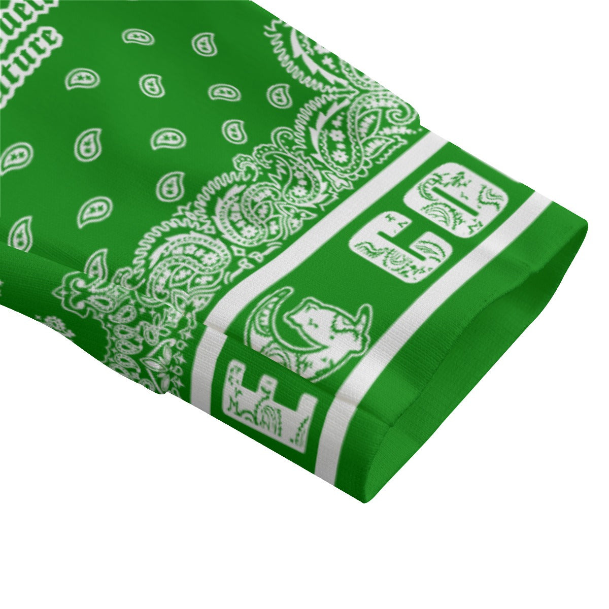 BANDANA MIX GREEN1 Unisex Lapel Collar Sweater