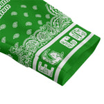 BANDANA MIX GREEN1 Unisex Lapel Collar Sweater
