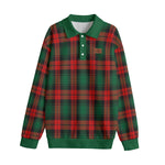 PLAID STYLE RBG Unisex Lapel Collar Sweater