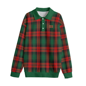 PLAID STYLE RBG Unisex Lapel Collar Sweater