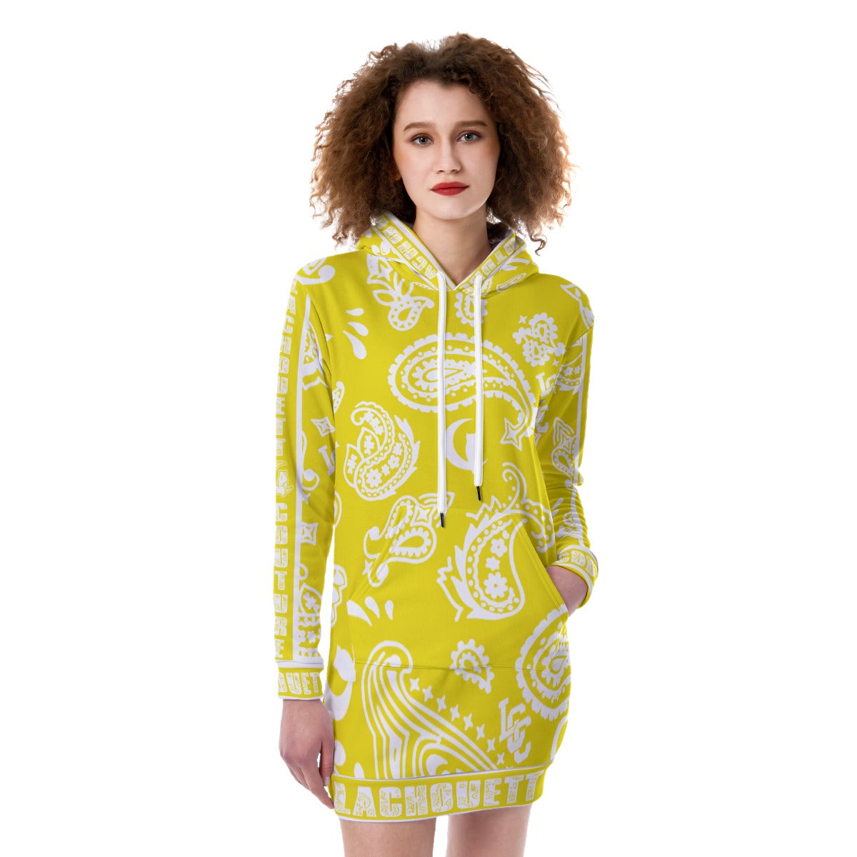 BANDANA PAISLEY L.K Women's Heavy Fleece Long Hoodie