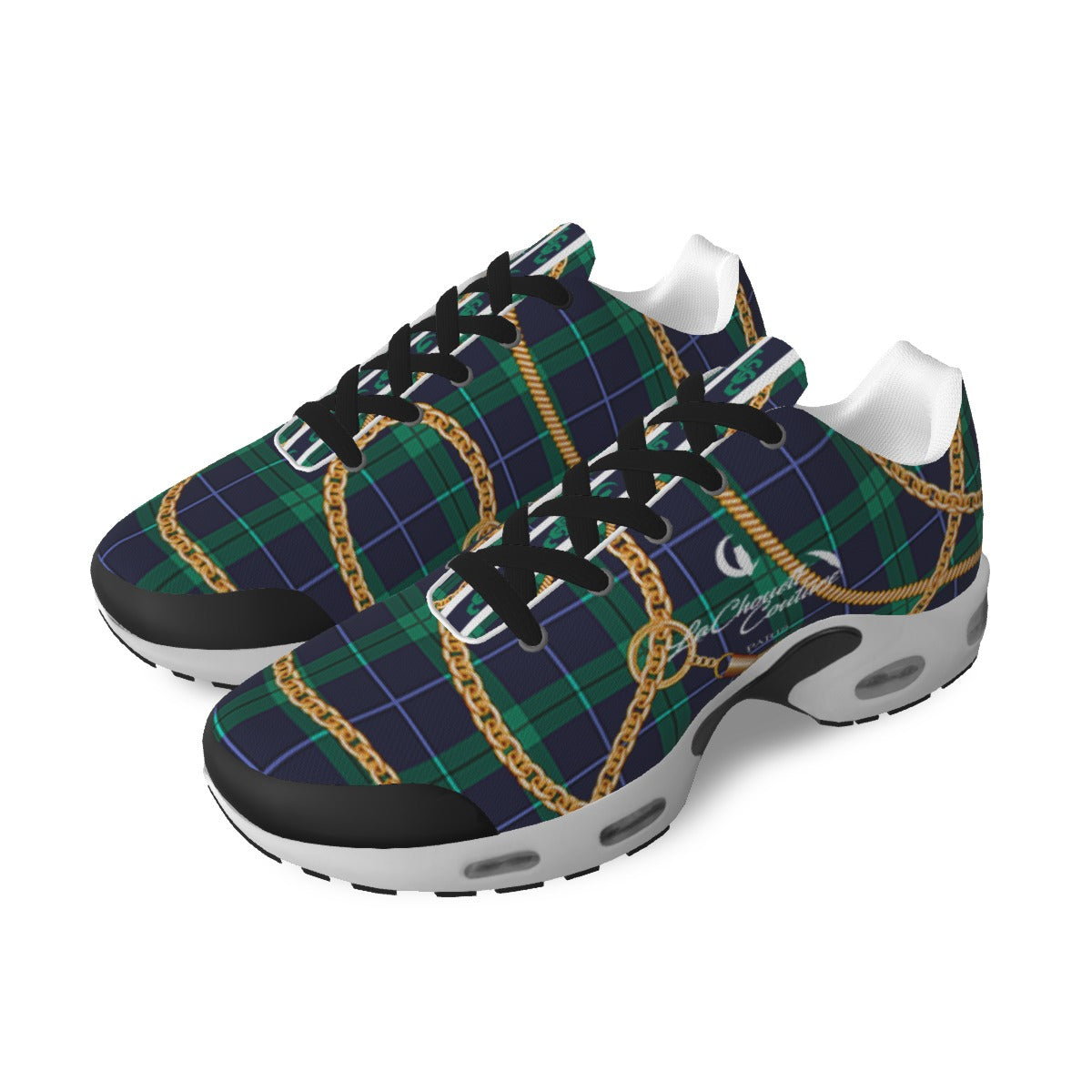 PLAID IN GOLD Men's Air Cushion Shoes